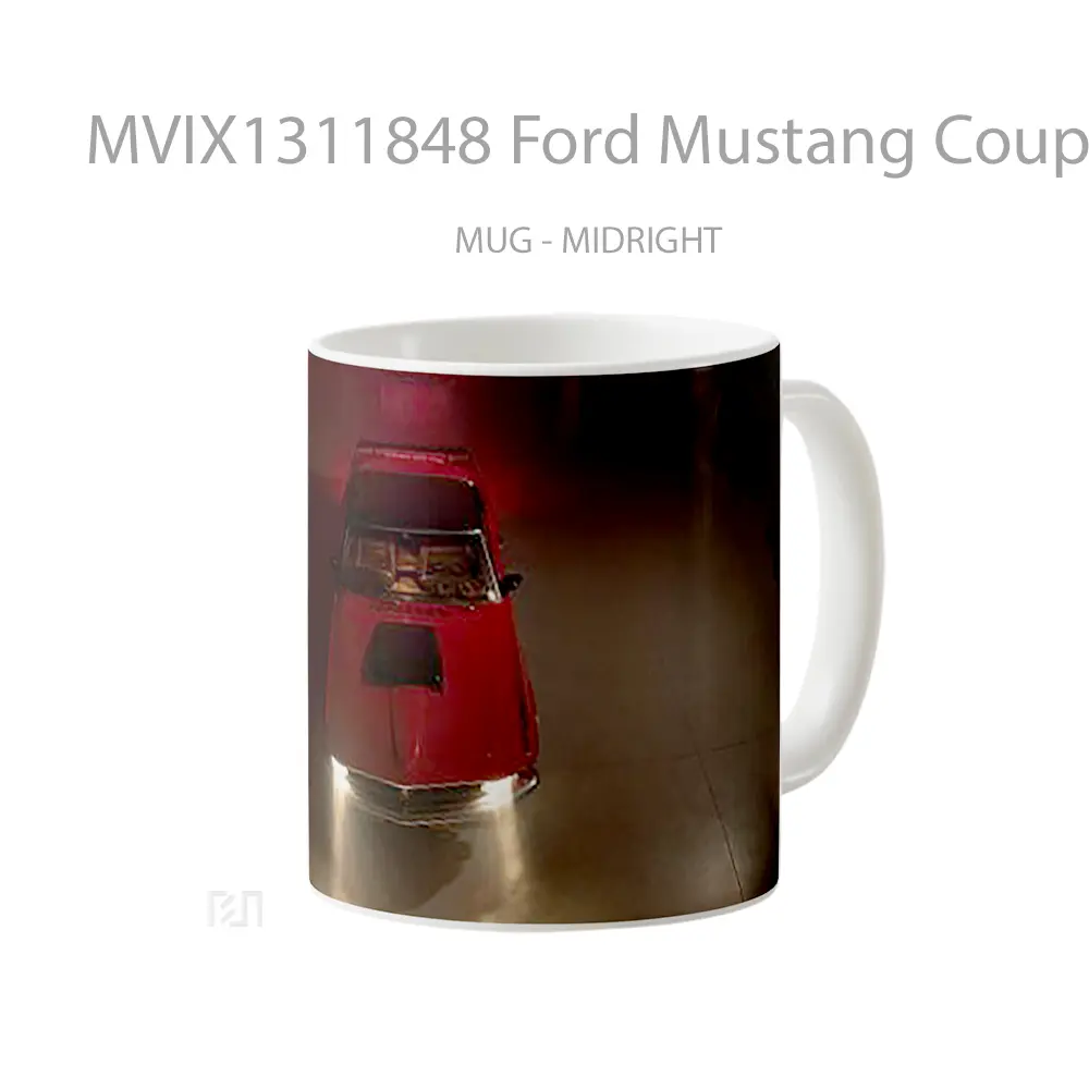 Mug Ford Mustang Coupe 1970 Cangkir Mobil - All-side / Desain