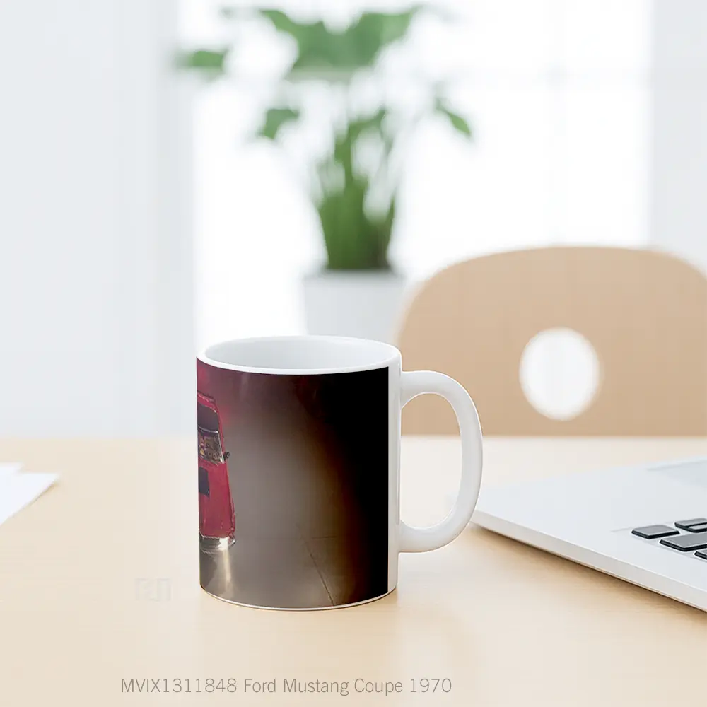 Mug Ford Mustang Coupe 1970 Cangkir Mobil - All-side / Desain