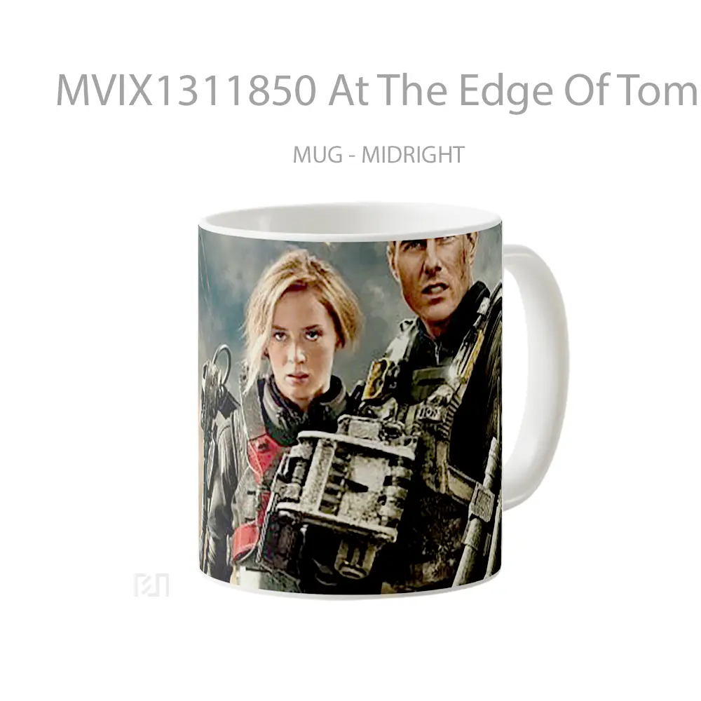 Mug At The Edge Of Tomorrow Gelas Keramik Unik - All-side / Desain