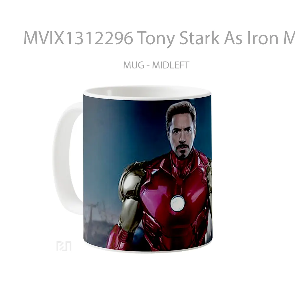 Mug Tony Stark As Iron Man Gelas Superhero - All-side / Desain