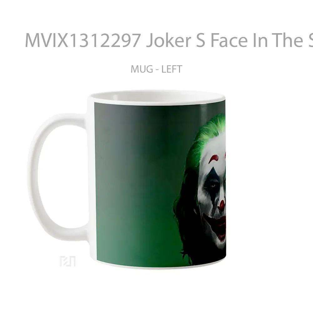Mug Joker S Face In The Shadows Gelas Superhero - All-side / Desain