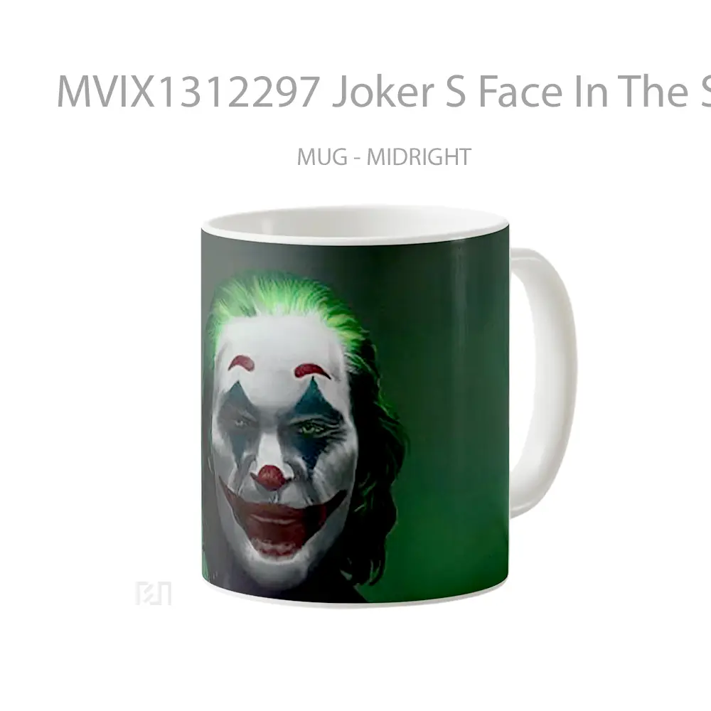 Mug Joker S Face In The Shadows Gelas Superhero - All-side / Desain