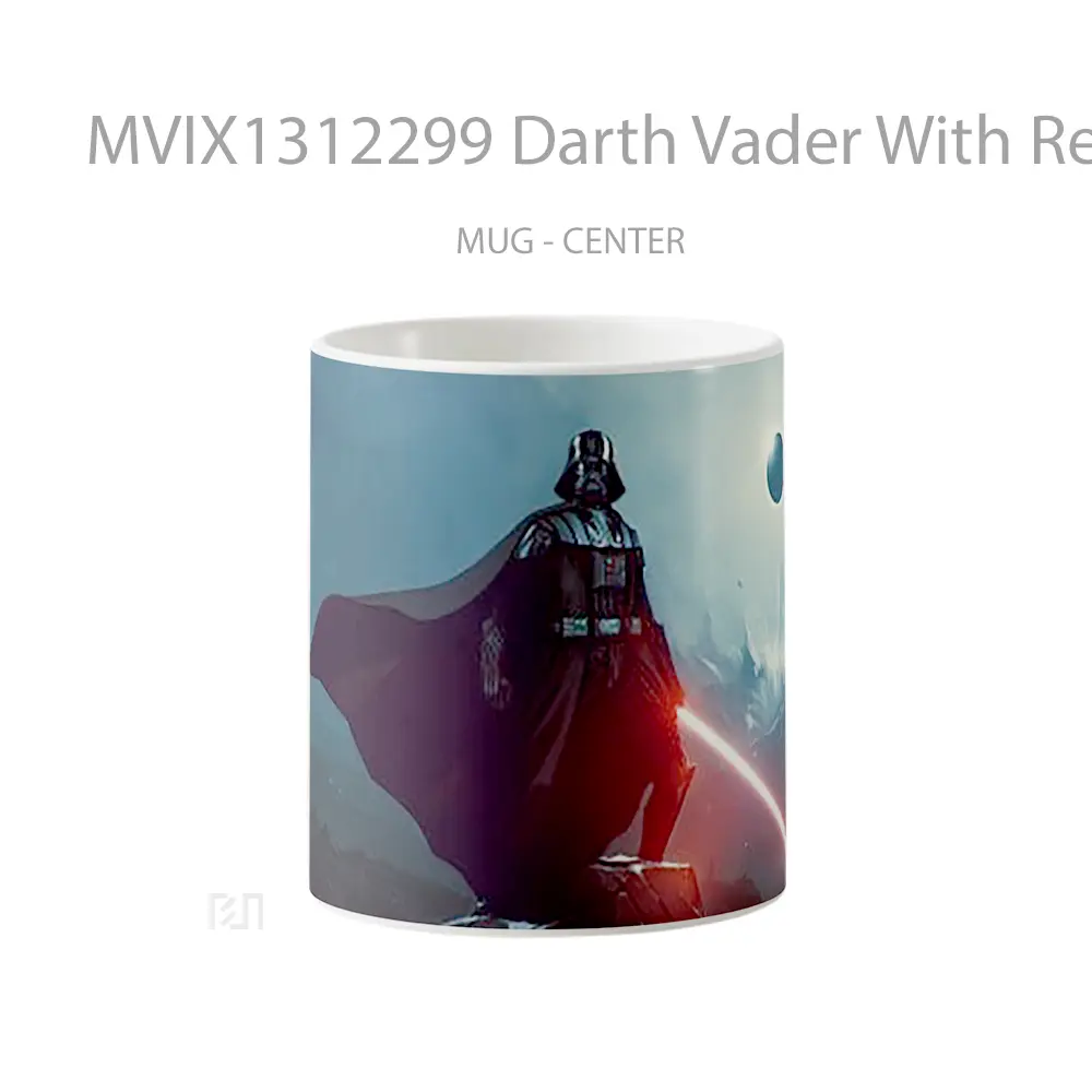 Mug Darth Vader With Red Lighsaber Gelas Star Wars