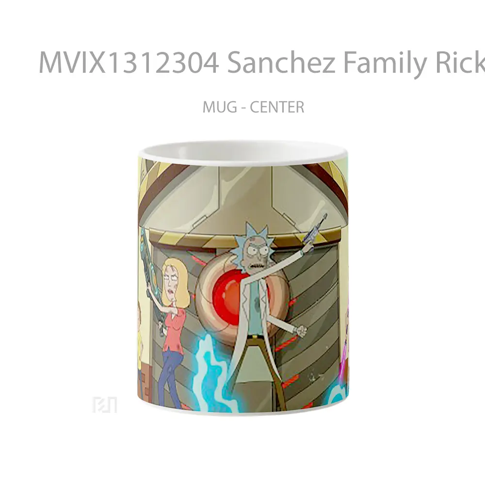 Mug Sanchez Family Rick And Morty Gelas Kartun