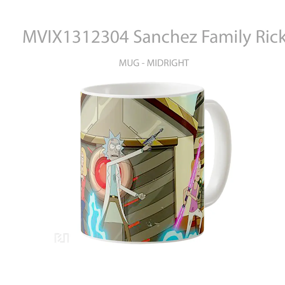 Mug Sanchez Family Rick And Morty Gelas Kartun - All-side / Desain