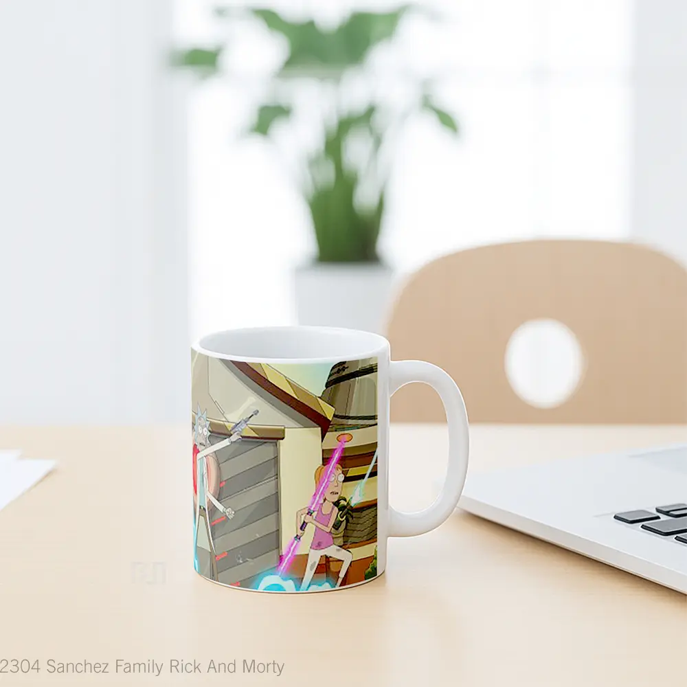 Mug Sanchez Family Rick And Morty Gelas Kartun - All-side / Desain