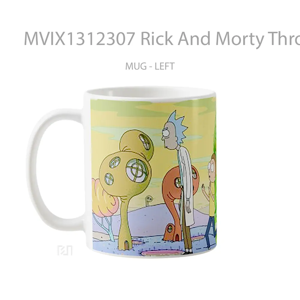 Mug Rick And Morty Through Portal Gelas Kartun - All-side / Desain
