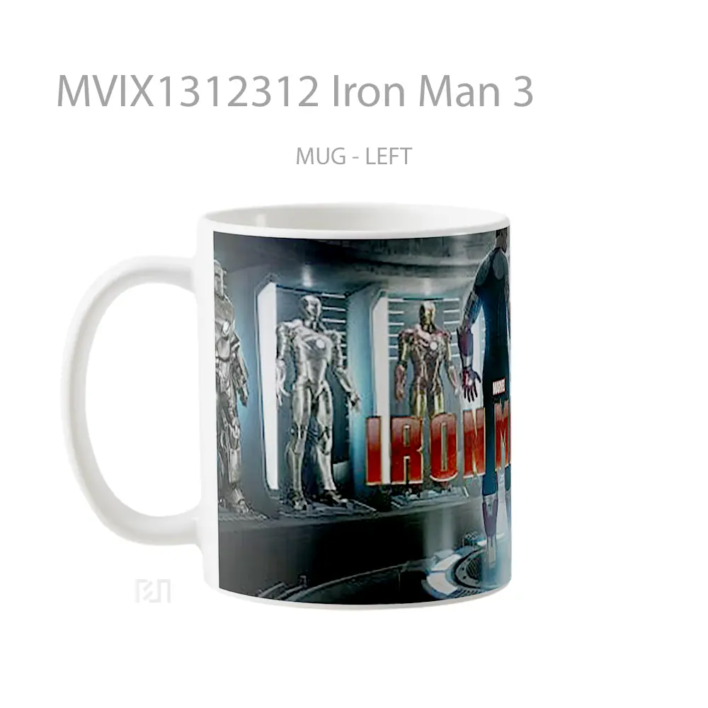 Mug Iron Man 3 Gelas Superhero - All-side / Desain