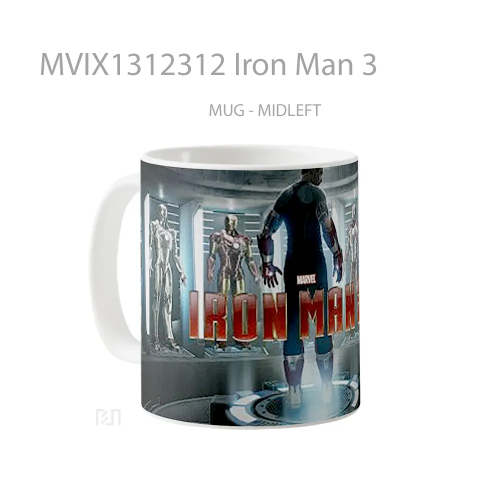 Mug Iron Man 3 Gelas Superhero - All-side / Desain