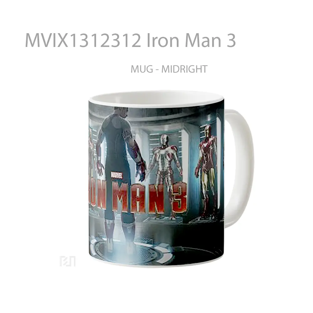 Mug Iron Man 3 Gelas Superhero - All-side / Desain