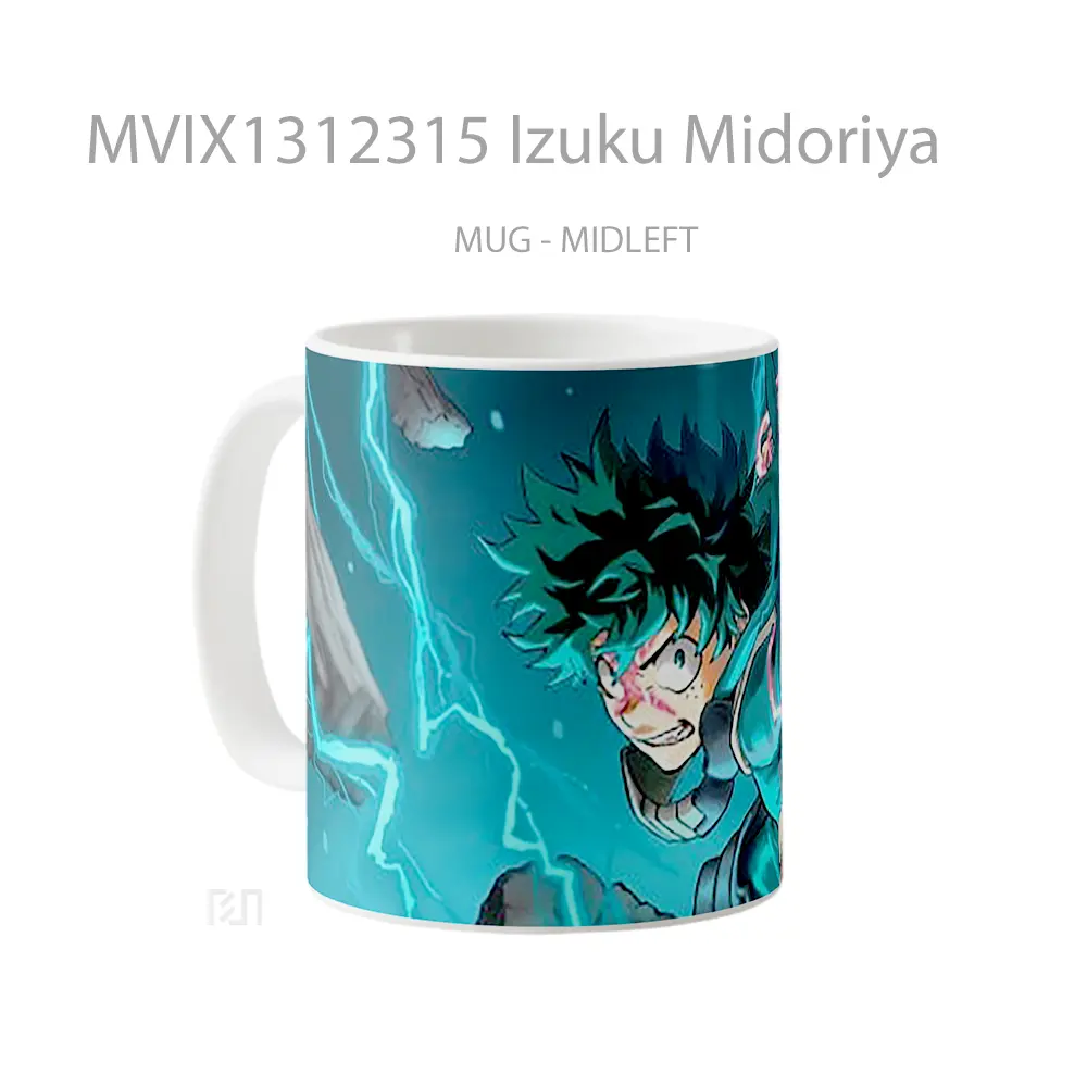 Mug Izuku Midoriya Gelas Keramik Unik - All-side / Desain