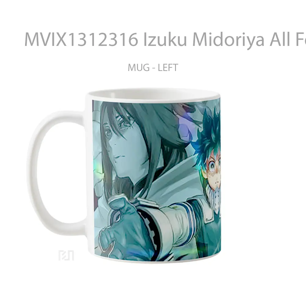 Mug Izuku Midoriya All For One Gelas Keramik Unik - All-side / Desain