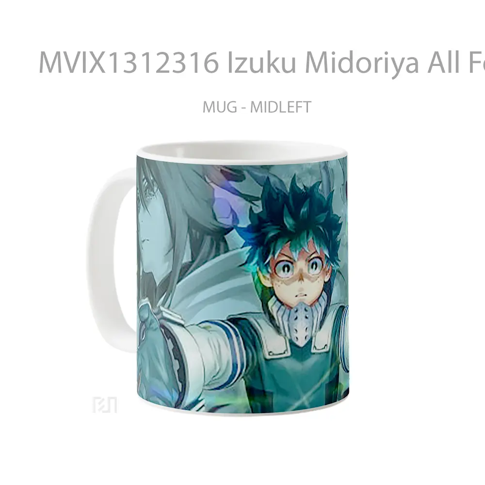 Mug Izuku Midoriya All For One Gelas Keramik Unik - All-side / Desain