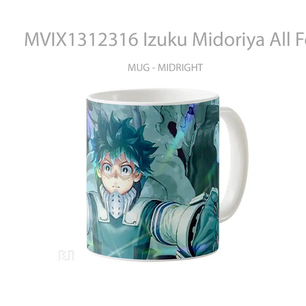 Mug Izuku Midoriya All For One Gelas Keramik Unik - All-side / Desain