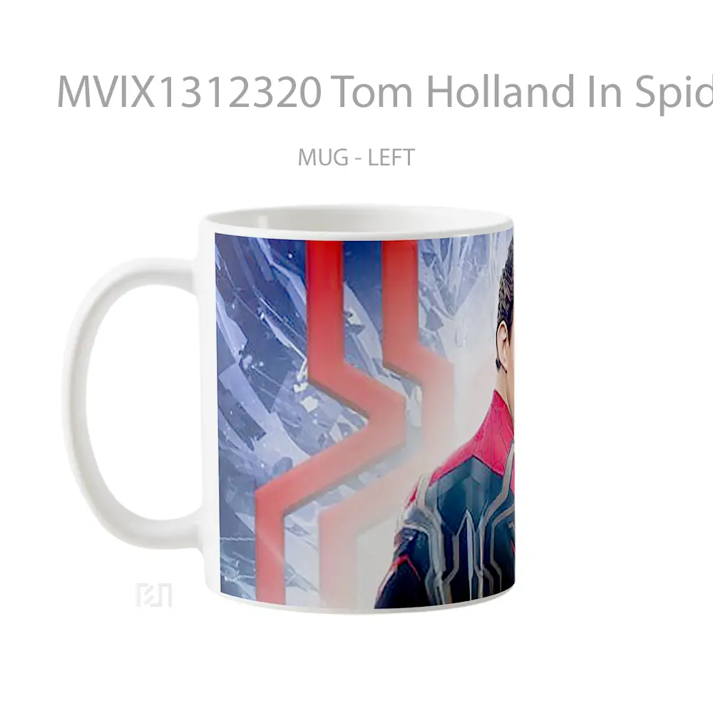 Mug Tom Holland In Spider Man No Way Home Gelas Superhero - All-side / Desain