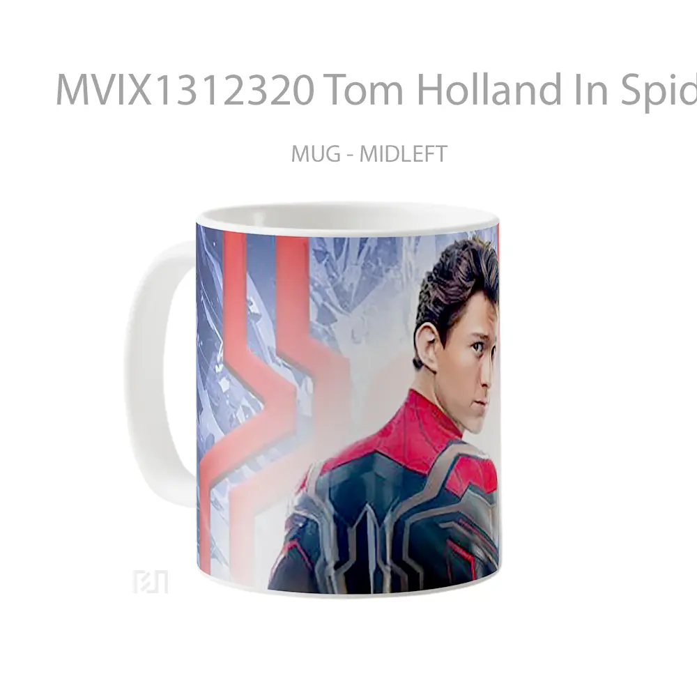 Mug Tom Holland In Spider Man No Way Home Gelas Superhero - All-side / Desain