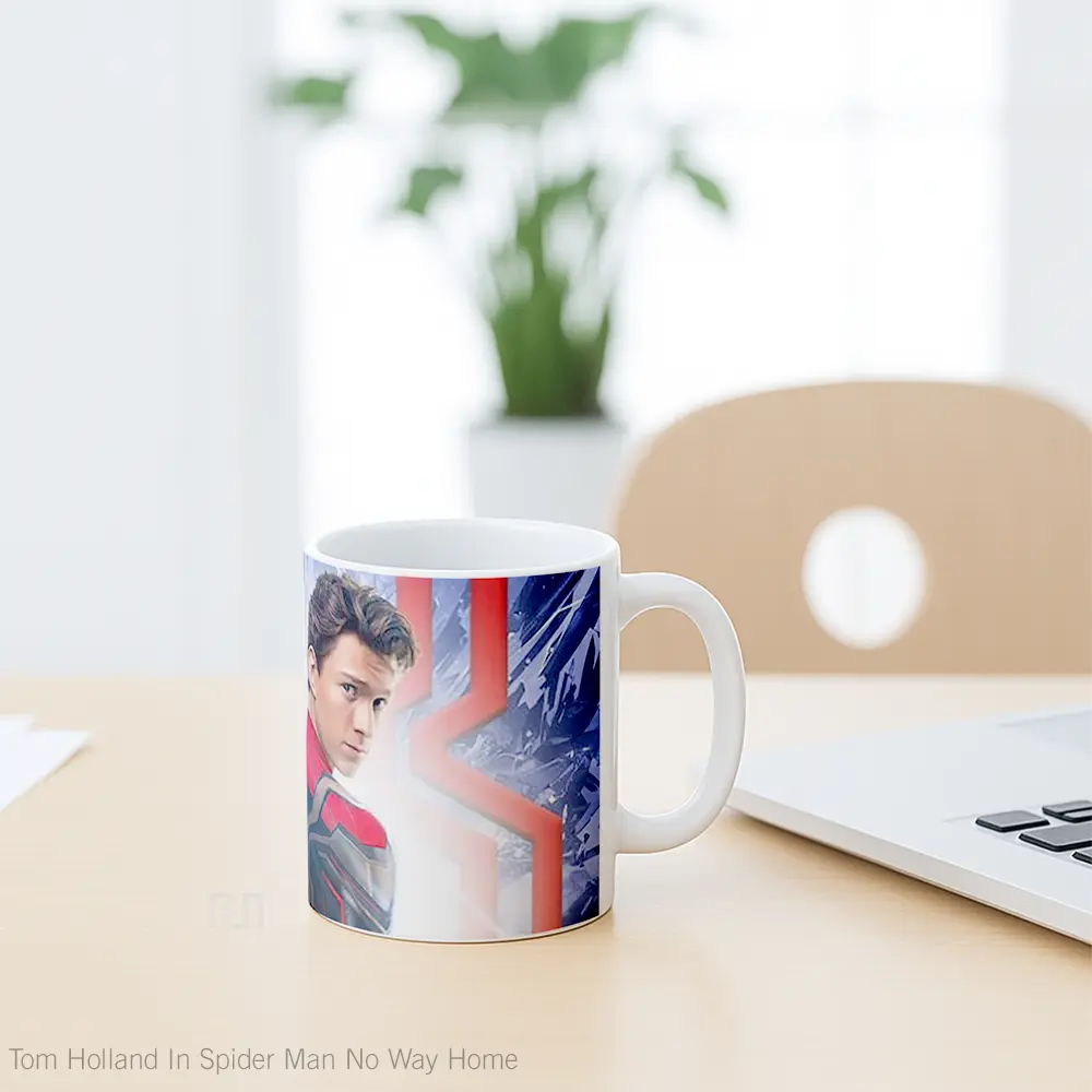 Mug Tom Holland In Spider Man No Way Home Gelas Superhero - All-side / Desain