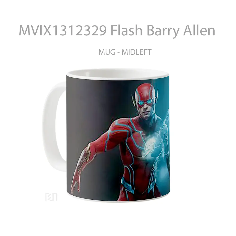 Mug Flash Barry Allen Gelas Superhero - All-side / Desain