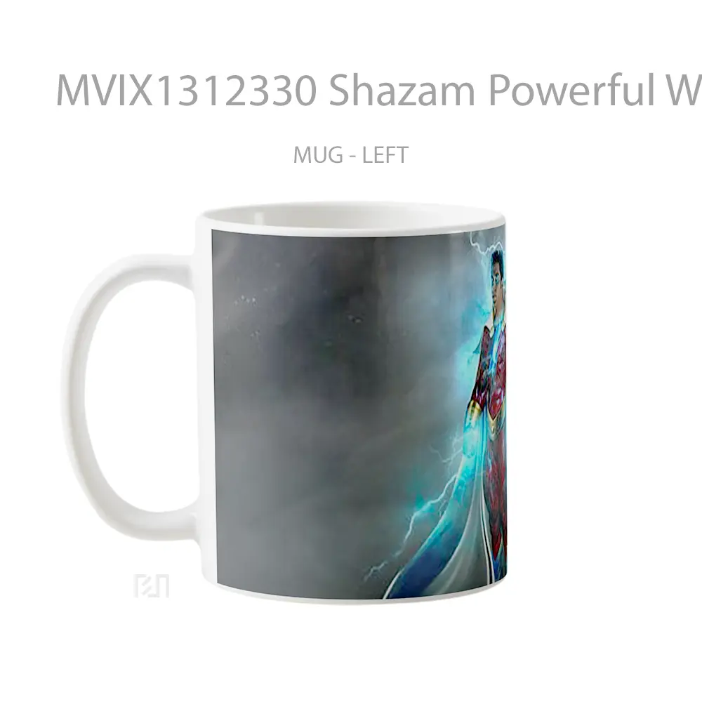 Mug Shazam Powerful Wizard Gelas Superhero - All-side / Desain