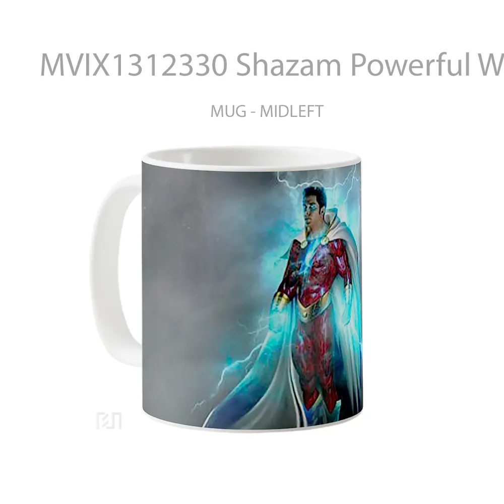 Mug Shazam Powerful Wizard Gelas Superhero - All-side / Desain