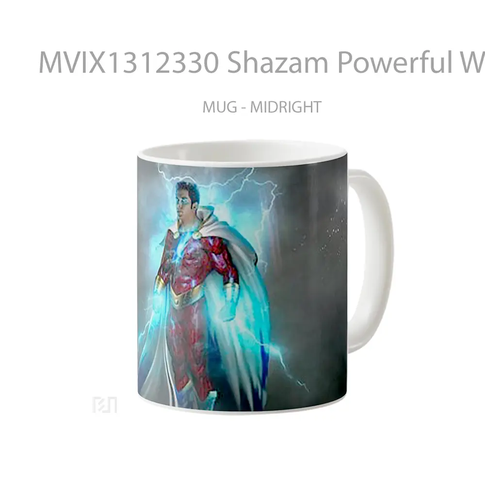 Mug Shazam Powerful Wizard Gelas Superhero - All-side / Desain
