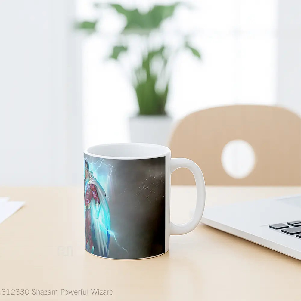 Mug Shazam Powerful Wizard Gelas Superhero - All-side / Desain