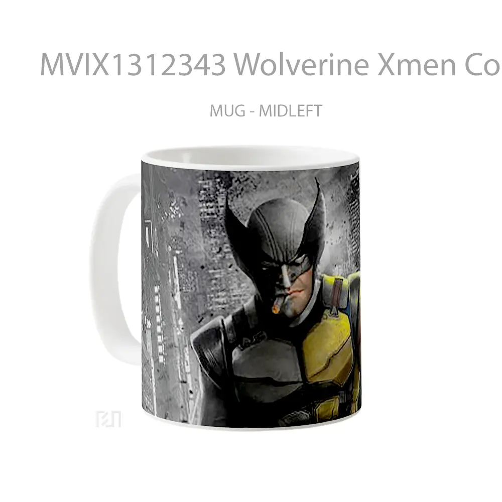 Mug Wolverine Xmen Comic Art Gelas Superhero - All-side / Desain