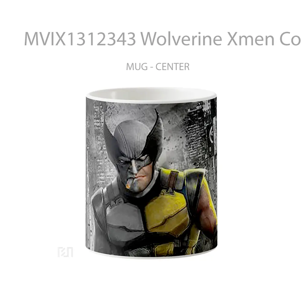 Mug Wolverine Xmen Comic Art Gelas Superhero