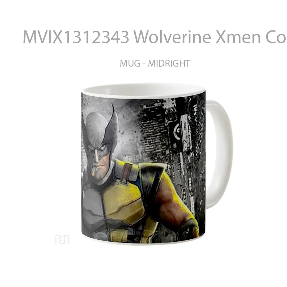 Mug Wolverine Xmen Comic Art Gelas Superhero - All-side / Desain