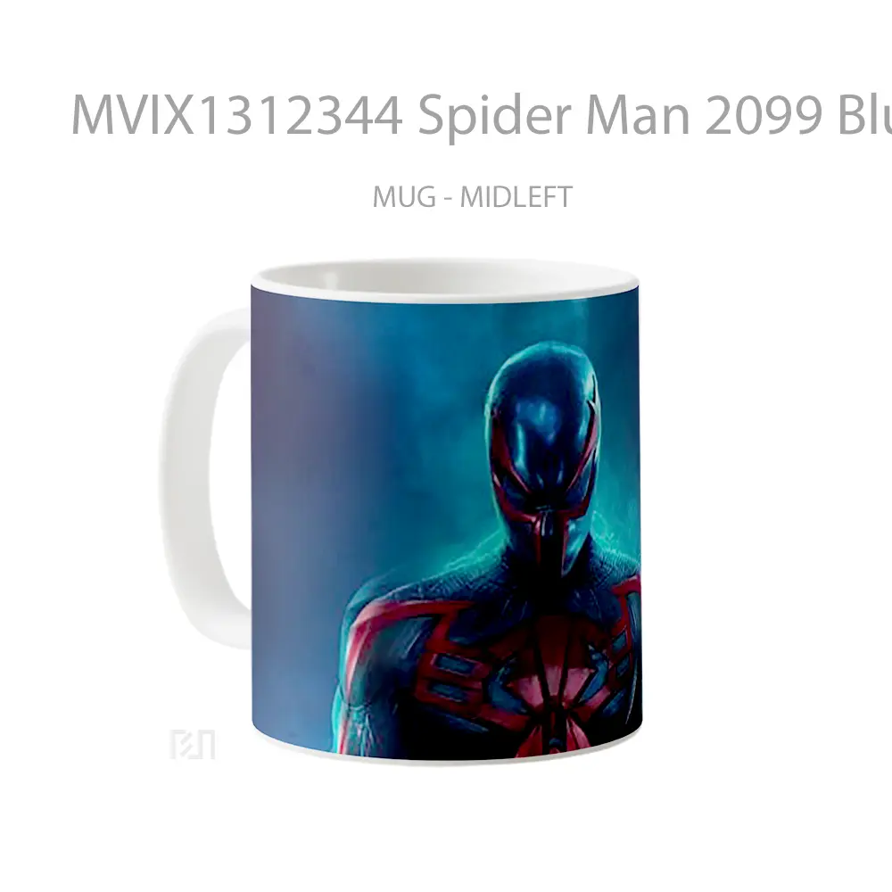 Mug Spider Man 2099 Blue Suit Gelas Superhero - All-side / Desain
