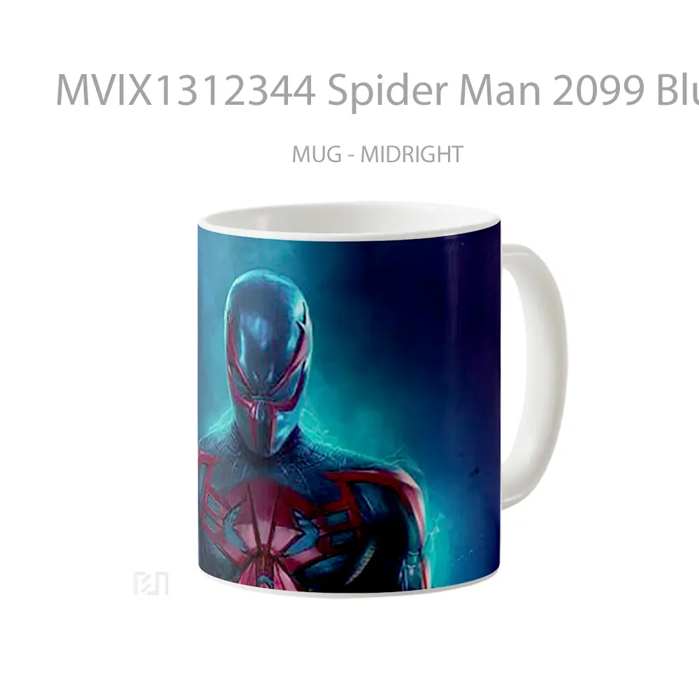 Mug Spider Man 2099 Blue Suit Gelas Superhero - All-side / Desain