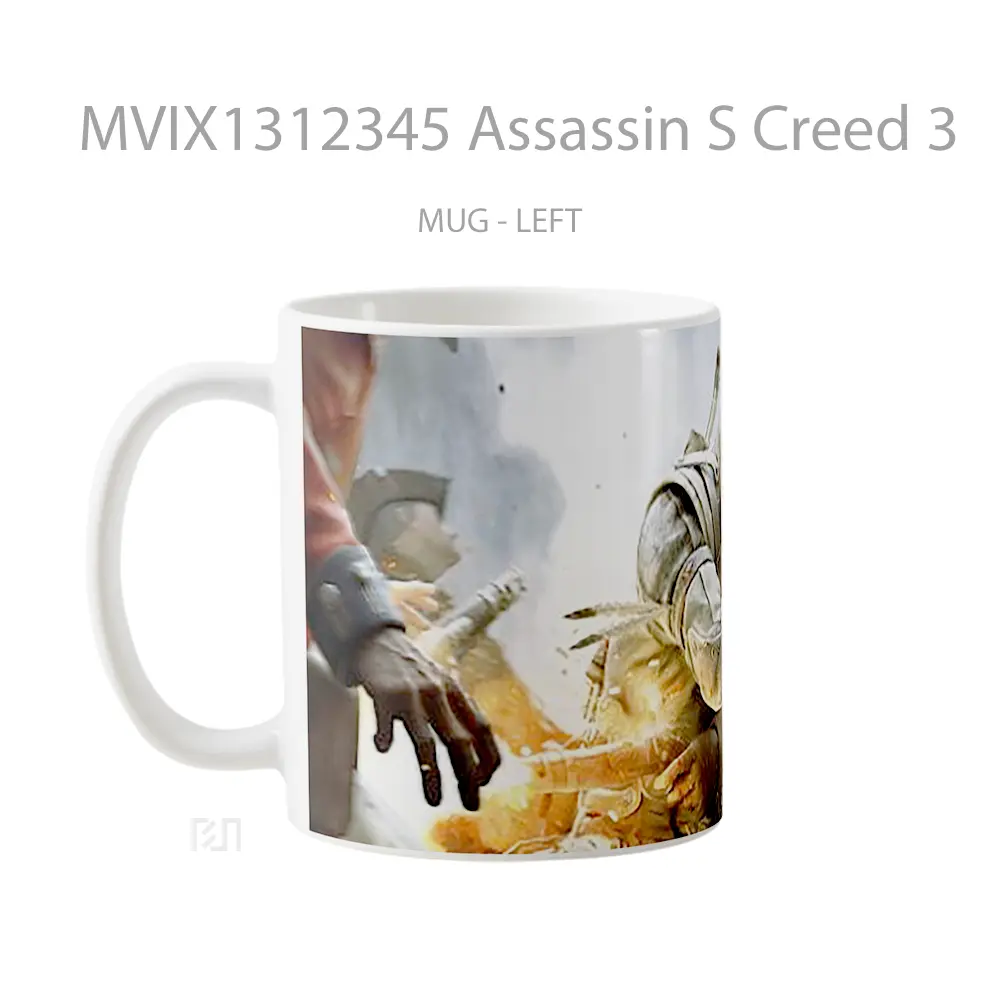 Mug Assassin S Creed 3 Gelas Keramik Unik - All-side / Desain