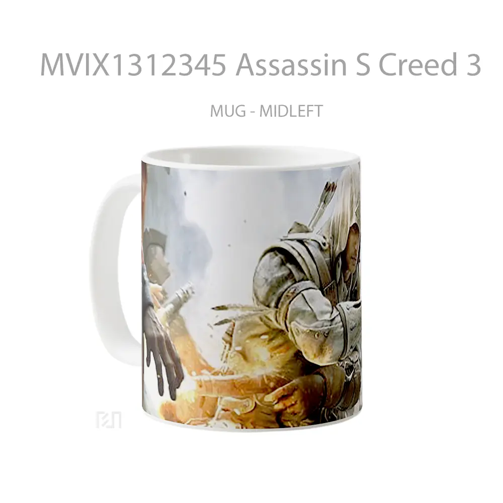 Mug Assassin S Creed 3 Gelas Keramik Unik - All-side / Desain
