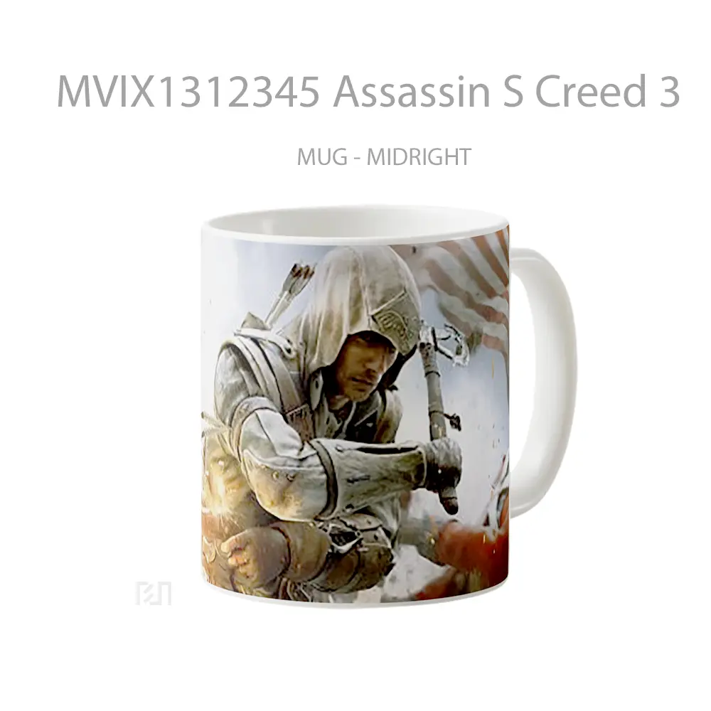 Mug Assassin S Creed 3 Gelas Keramik Unik - All-side / Desain