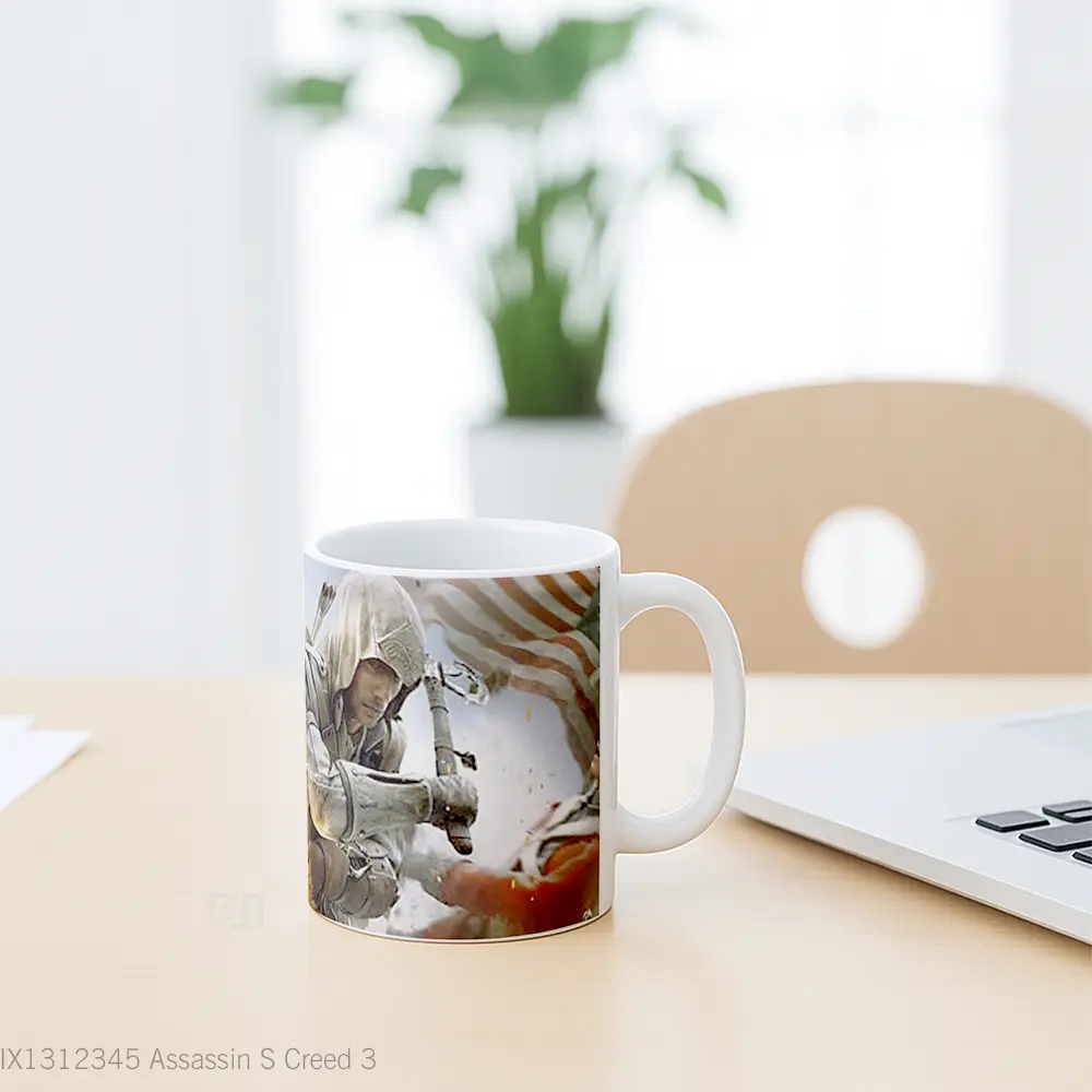 Mug Assassin S Creed 3 Gelas Keramik Unik - All-side / Desain