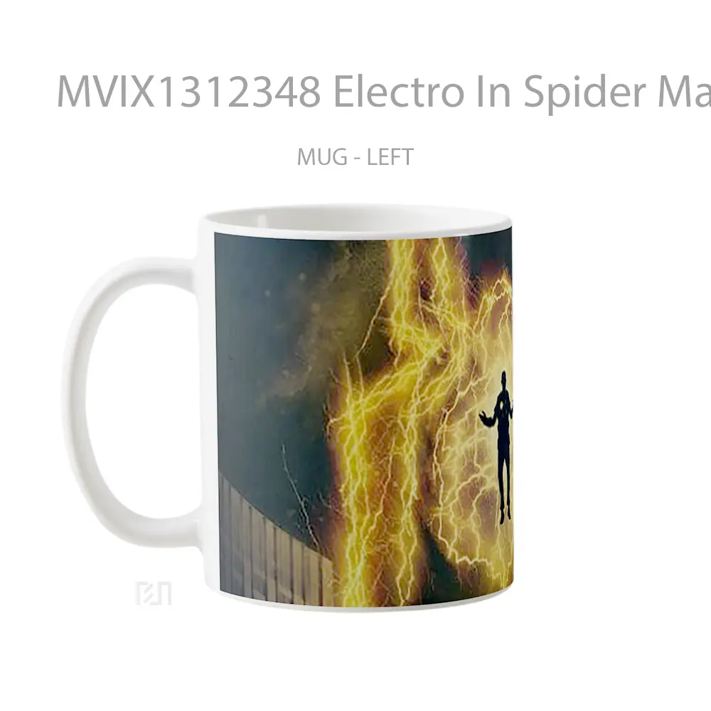 Mug Electro In Spider Man No Way Home Gelas Superhero - All-side / Desain