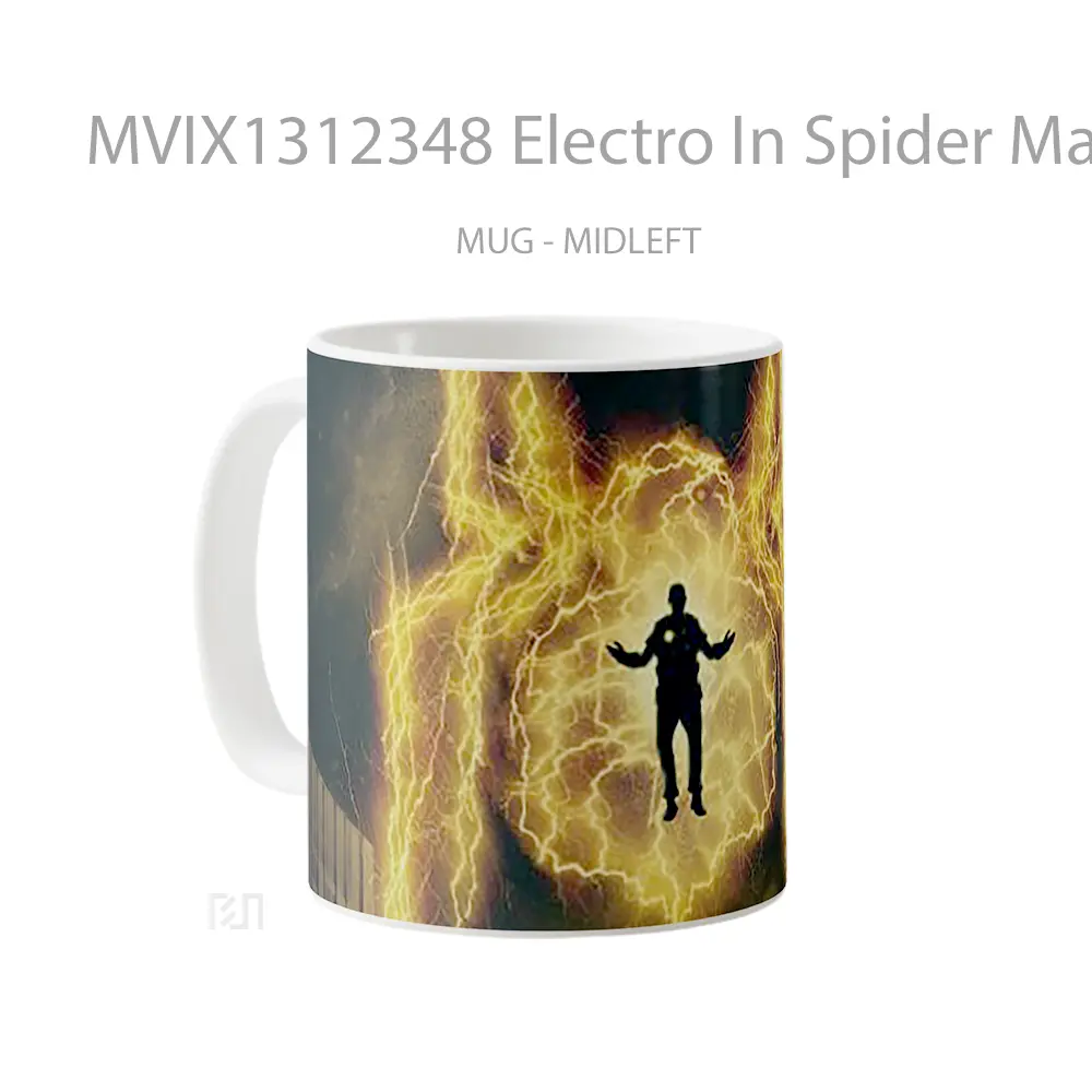 Mug Electro In Spider Man No Way Home Gelas Superhero - All-side / Desain