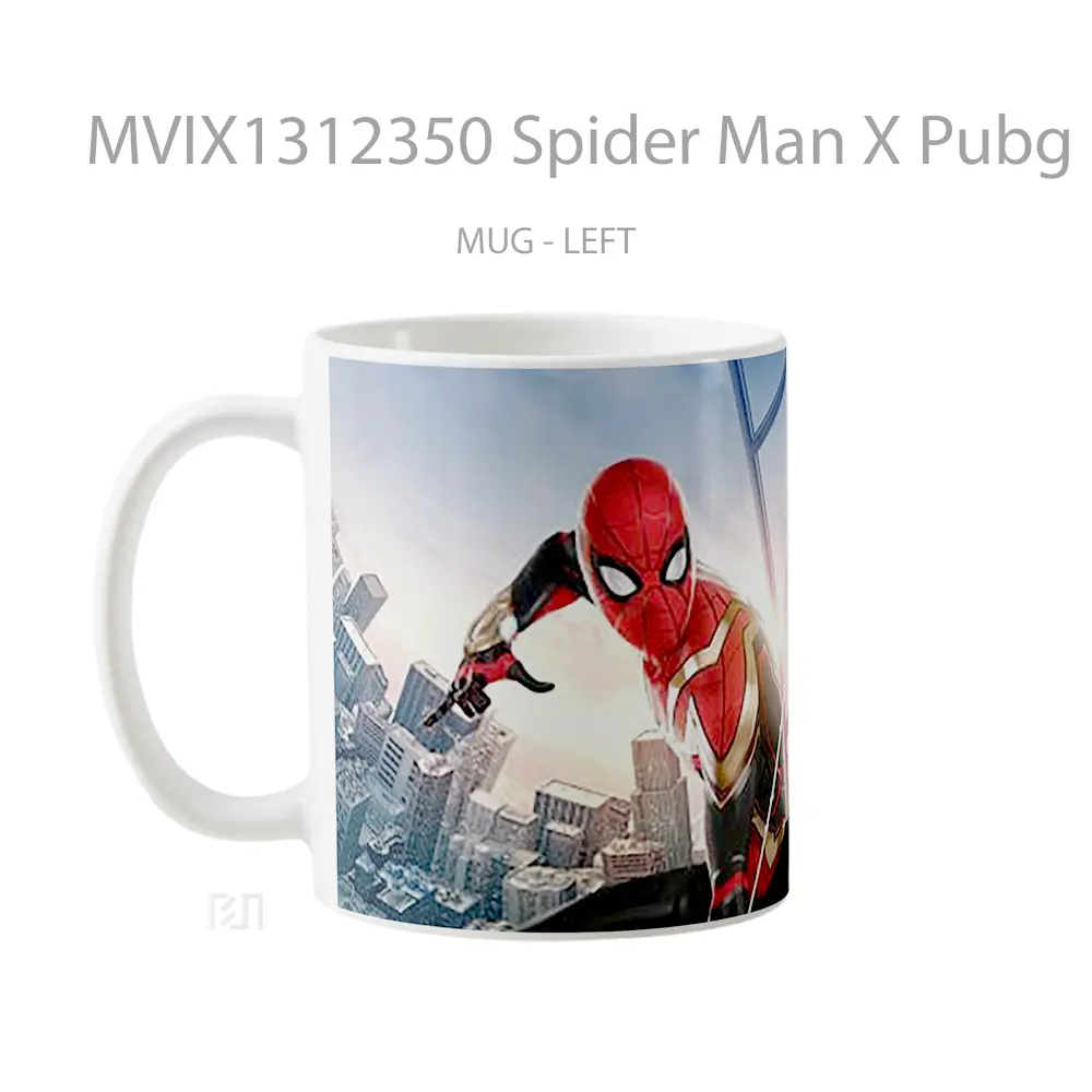 Mug Spider Man X Pubg Gelas Superhero - All-side / Desain