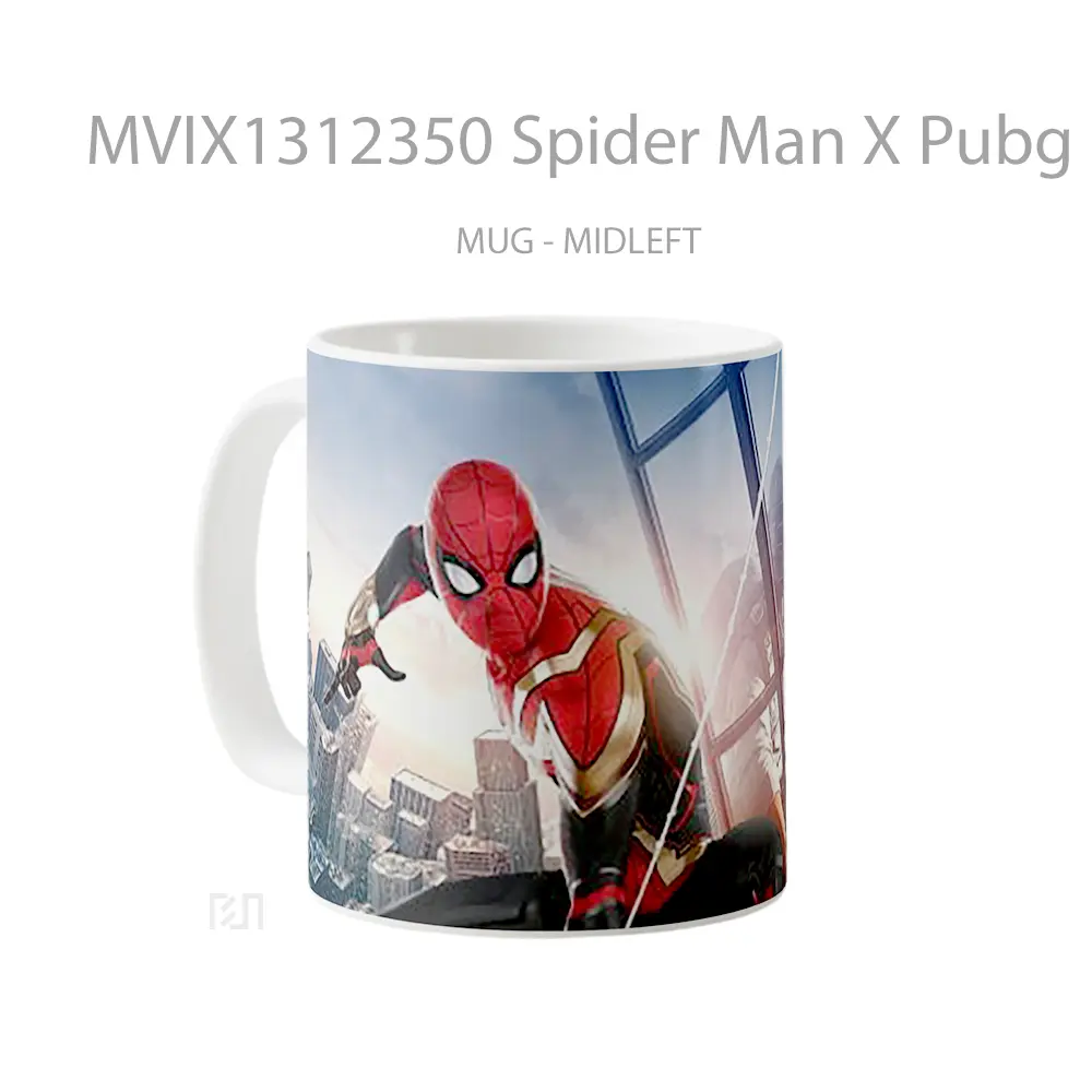 Mug Spider Man X Pubg Gelas Superhero - All-side / Desain