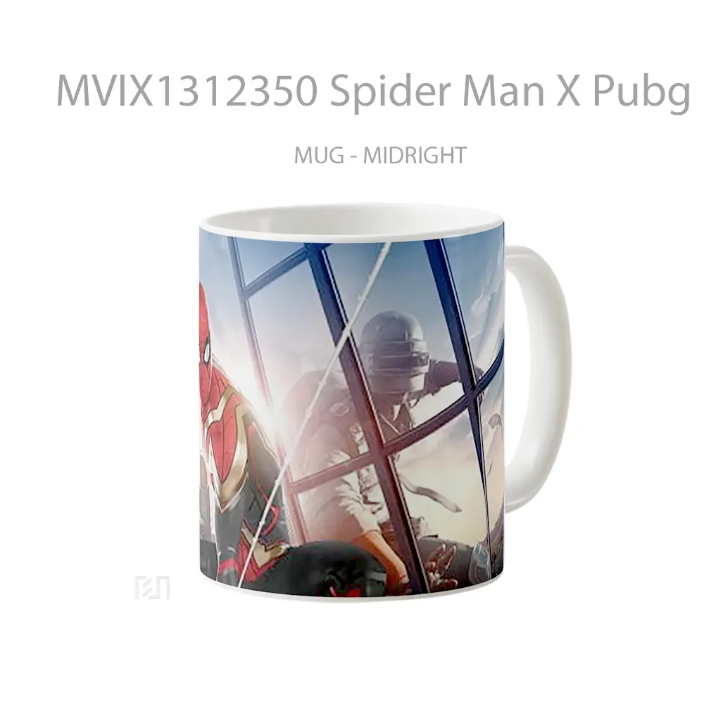 Mug Spider Man X Pubg Gelas Superhero - All-side / Desain