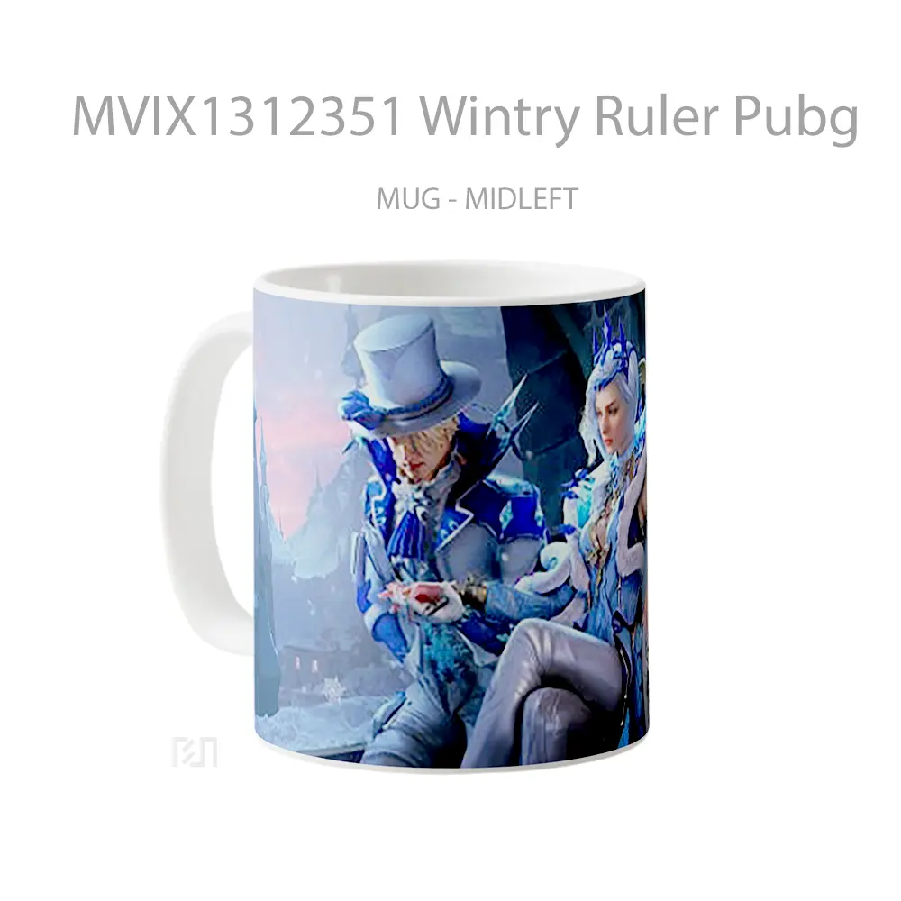 Mug Wintry Ruler Pubg Cangkir Gamer - All-side / Desain