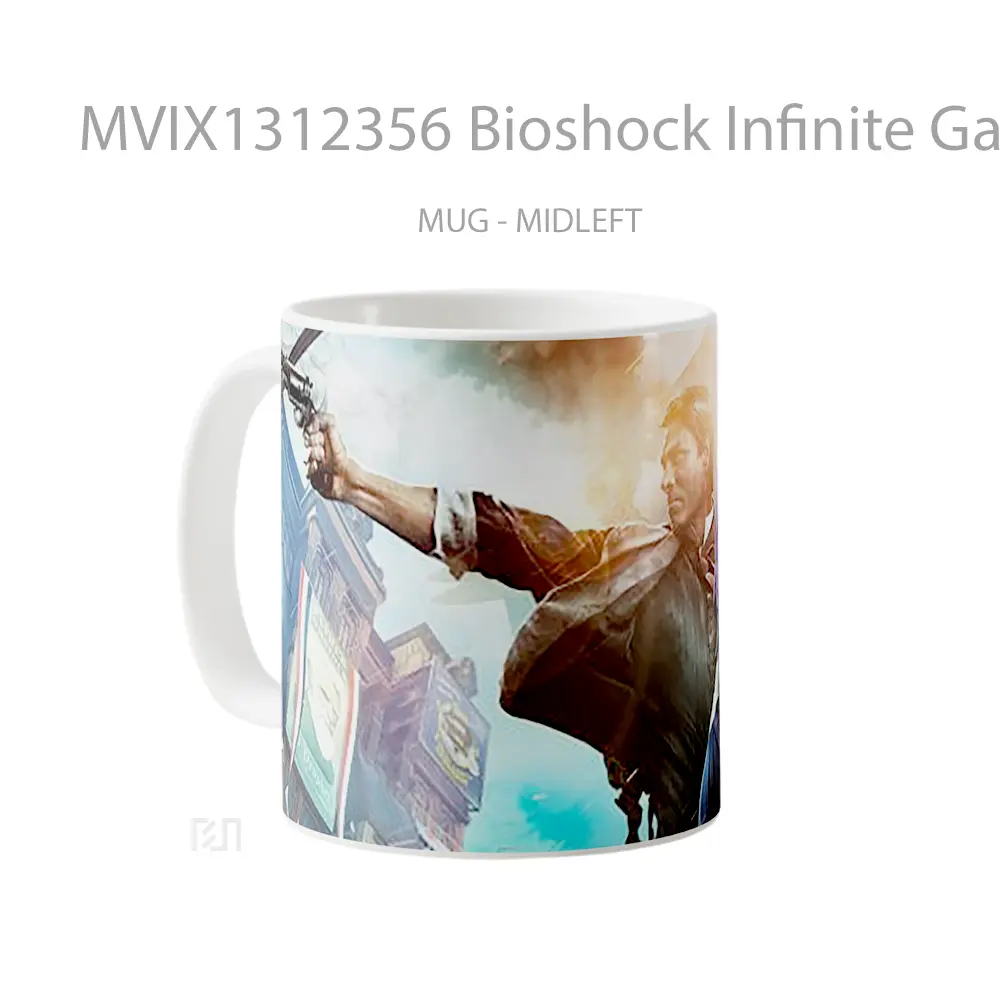 Mug Bioshock Infinite Game Cangkir Gamer - All-side / Desain