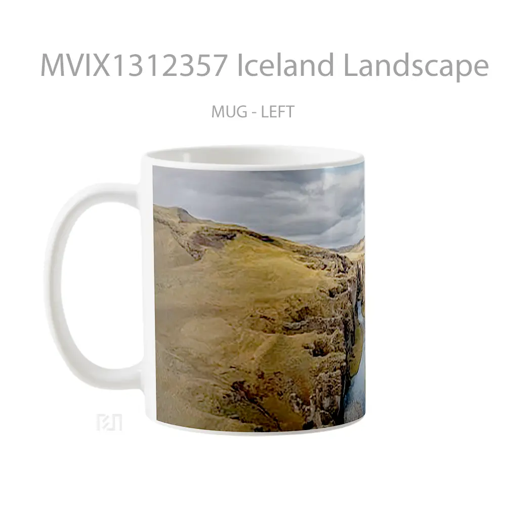 Mug Iceland Landscape Gelas Pemandangan Alam - All-side / Desain