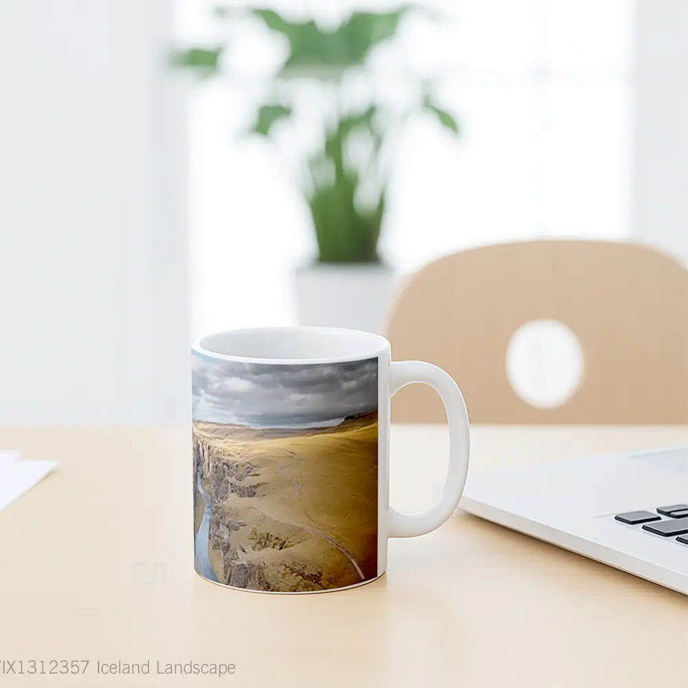 Mug Iceland Landscape Gelas Pemandangan Alam - All-side / Desain