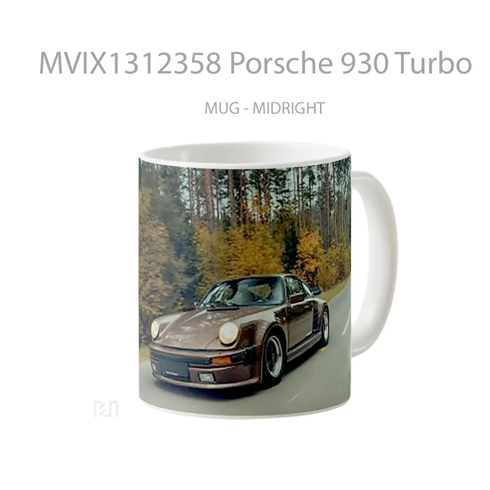 Mug Porsche 930 Turbo Cangkir Mobil - All-side / Desain