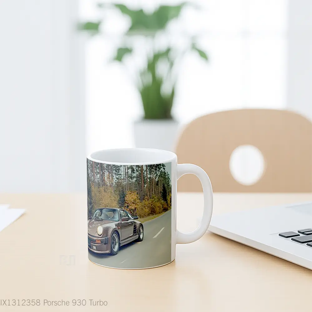 Mug Porsche 930 Turbo Cangkir Mobil - All-side / Desain