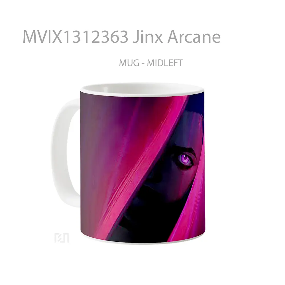 Mug Jinx Arcane Gelas Keramik Unik - All-side / Desain