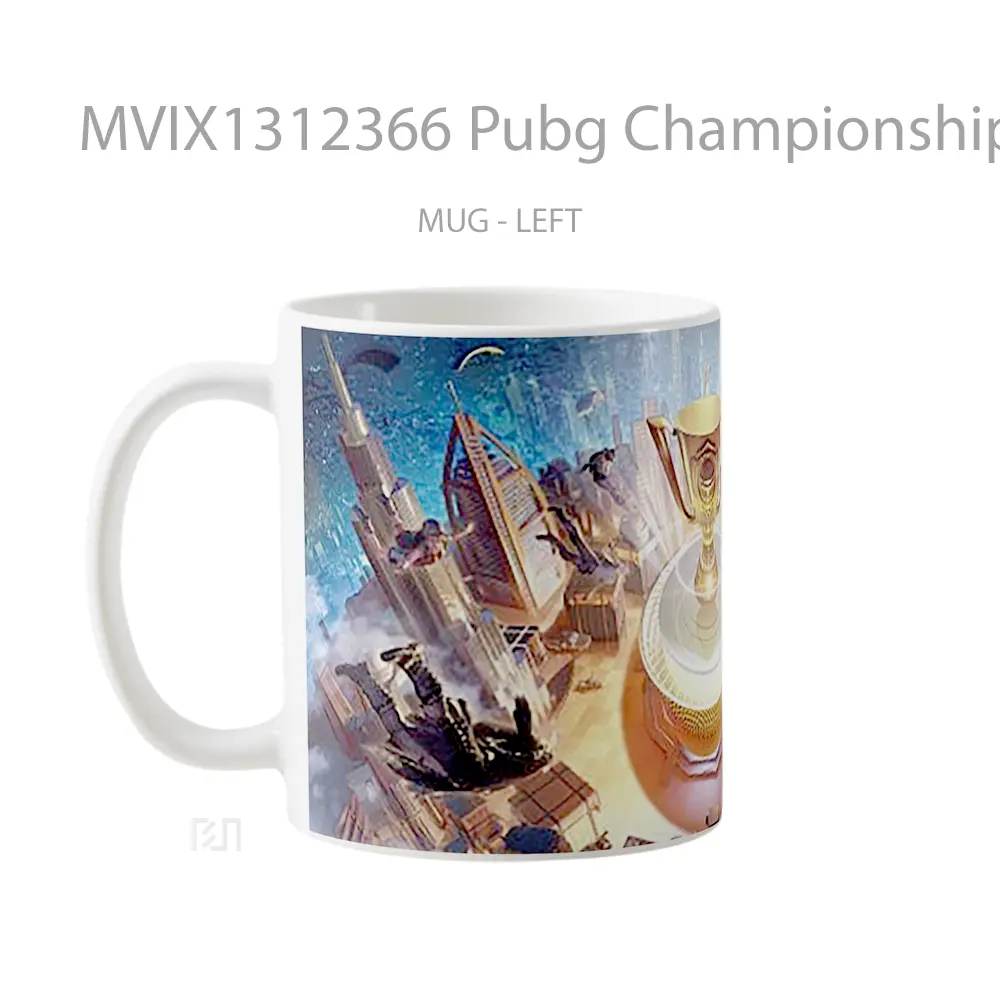 Mug Pubg Championship 2021 Cangkir Gamer - All-side / Desain