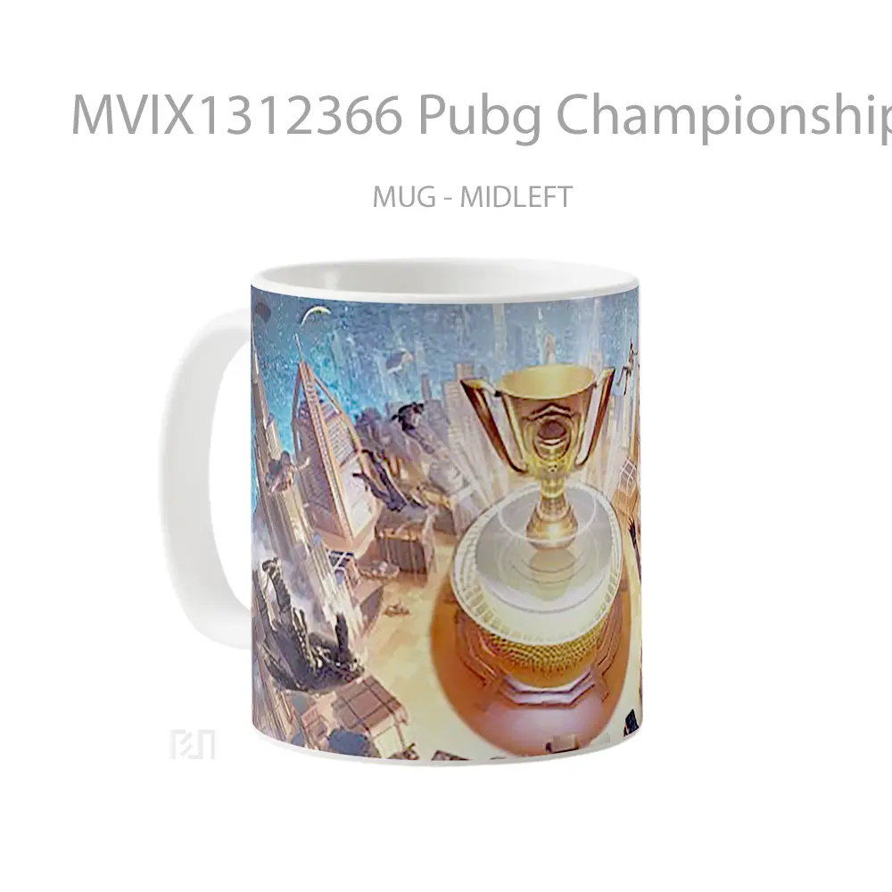 Mug Pubg Championship 2021 Cangkir Gamer - All-side / Desain