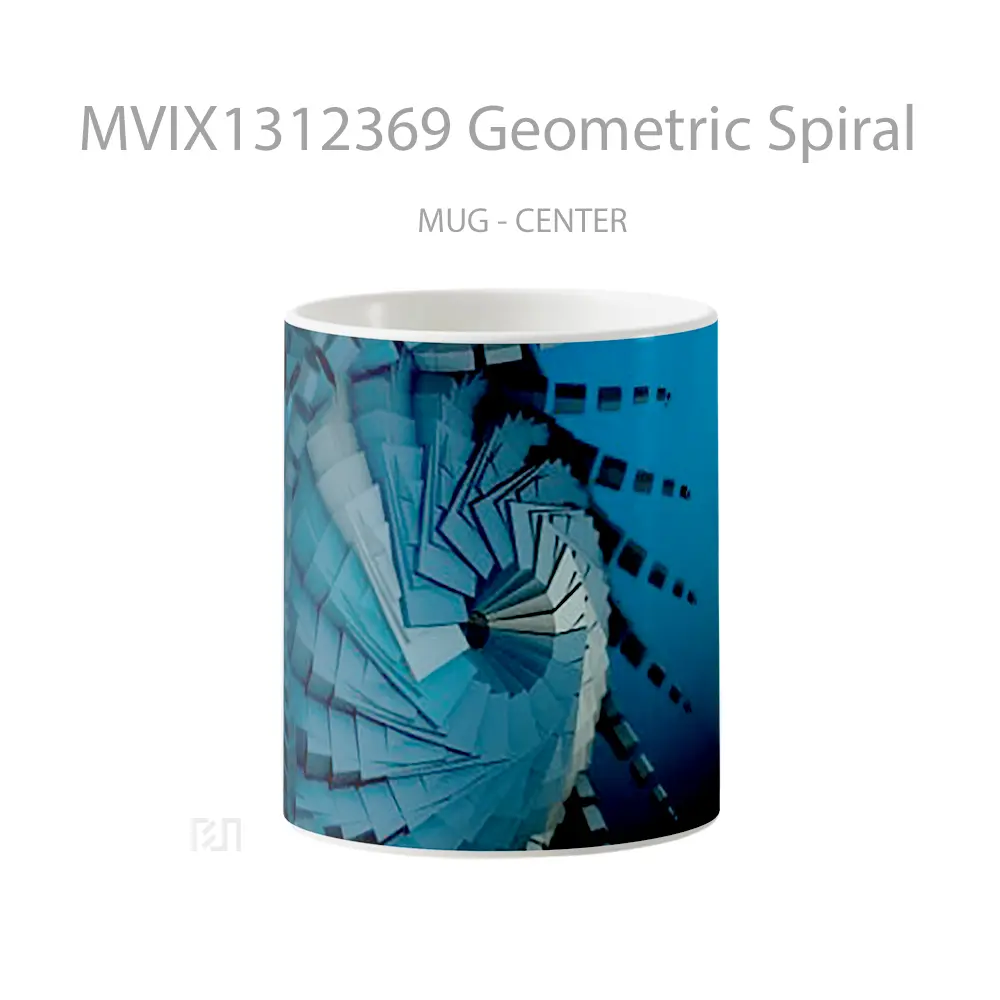 Mug Geometric Spiral Gelas Seni Modern